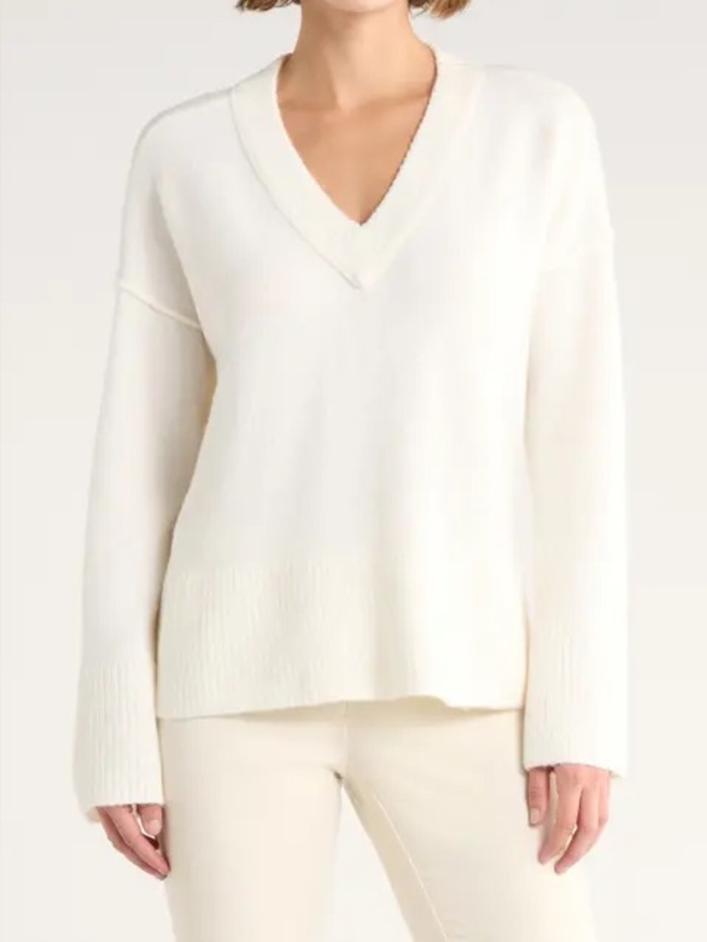 Nordstrom Wool Blend V Neck Sweater